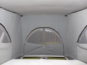 ISO-TOP MK V, pop-up roof insulation for VW T5/T6/T6.1 California - view to the front 