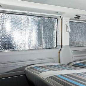 ISOLITE Inside: Verdunklung für Seitenfenster VW T5, C-D-Säule, VW mit Kombi-Verkleidung und kurzem Radstand, rechts