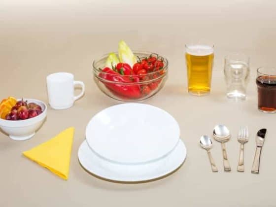 Deep plate from the set "Gourmet", Ø 22.5 cm, white, stackable