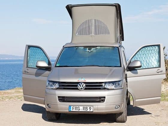 ISOLITE Inside: Insulation for VW T5 cab window until 2009 and all from 2010 with car fairing