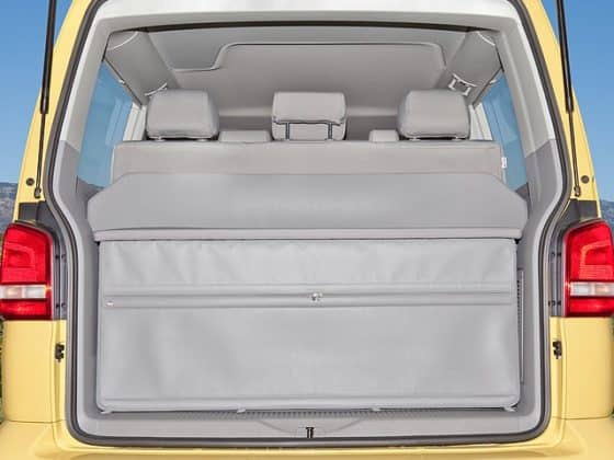 FLEXBAG rear end VW T6 / T5 California Beach with 3 seater bench and multiflexboard
