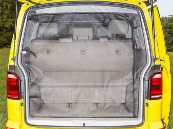 FLYOUT mosquito net for tailgate of the VW T6 / T5 Multivan from 2010 / California Beach from 2011