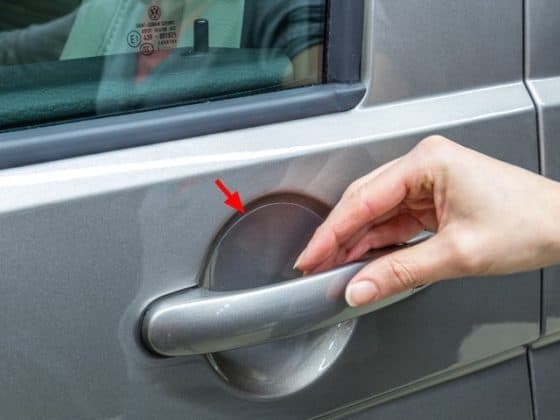 Protective film Door Handle Troughs VW T6 / T5, VW Caddy, transparent, 4 pieces
