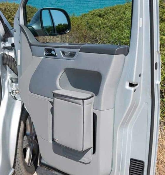 MULTIBOX für VW T5 Fahrerhaustür im Design "Leder Moonrock"