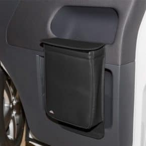 MULTIBOX für Fahrerhaustüren, VW T5 Isoliertasche und/oder Abfallbehälter, Design "Leder Titanschwarz", Art.Nr.:100706795