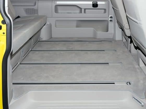 Velor carpet for passenger compartment VW T6 / T5 Multivan with 1 sliding door right, Beach from 2011 and Startline from 2010, "Moonrock"