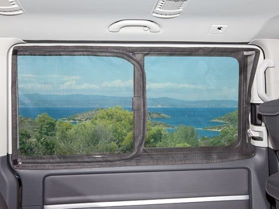 FLYOUT Mosquito net for sliding windows in sliding door on the right side of the VW T6 / T5 Multivan