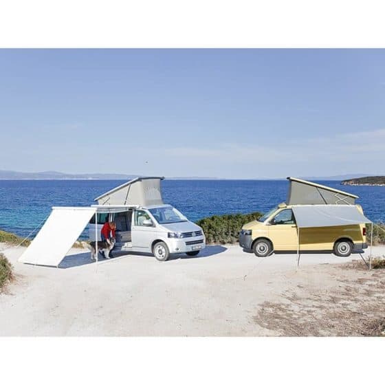 roller awning front wall for the serial roller awning for  VW T6/T5 California