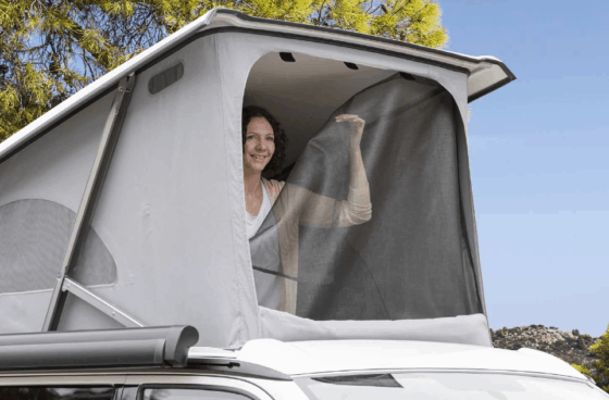 FLYOUT mosquito net for ISO-TOP MK VI for VW T6 / T6.1 California