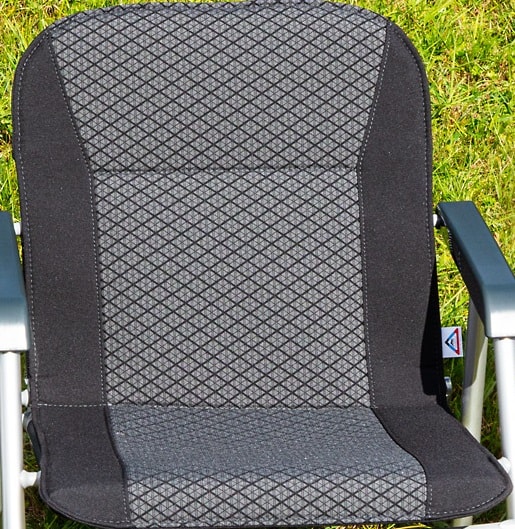 100201123 100201123 Upholstery cover for a camping chair of the VW T5 / T6 / T6.1 California in the T6.1 California Beach Design "Quadratic / Titanium Black"
