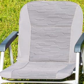 Upholstery cover for California series camping chairs in the "Circuit Palladium" design
