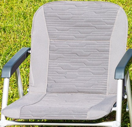 Upholstery cover for California series camping chairs in the "Circuit Palladium" design