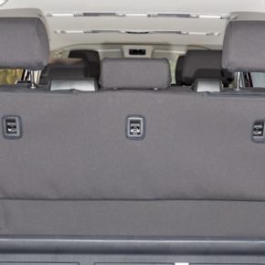 Second Skin protective cover for the bench with 3 seats without center armrest in the VW T6.1 / T6 Multivan & Beach in the "Quadratic" design