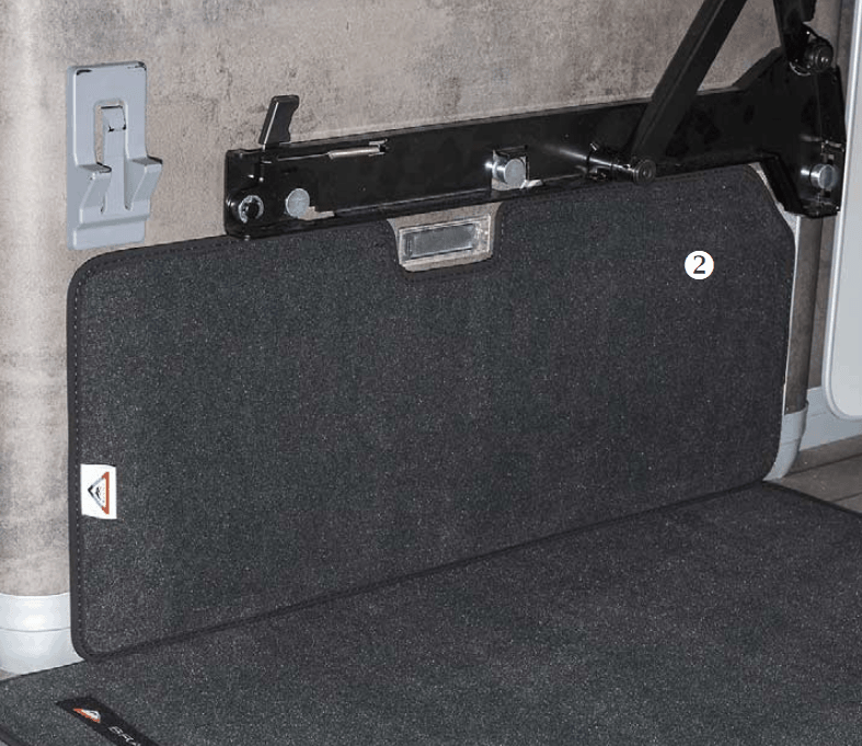 BRANDRUP® Schutzmatte für Schrank Heckladeraum VW T6/T5 California