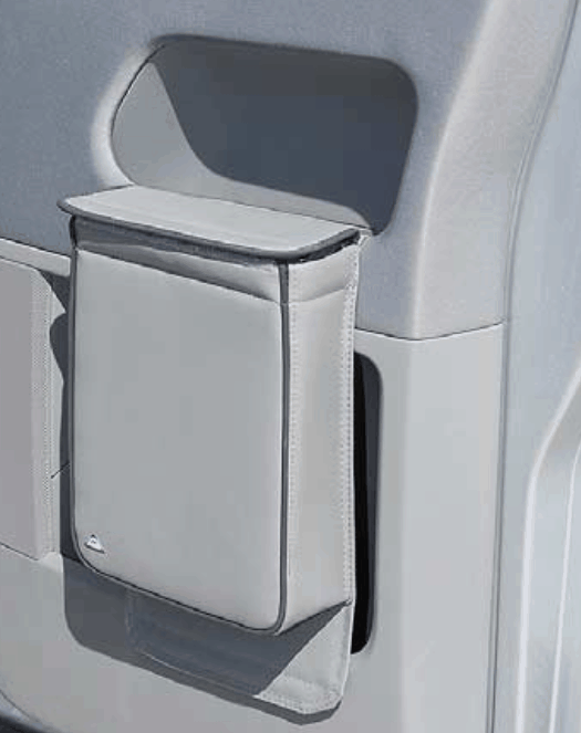 Multibox for the doors in the VW T5 cab, ideal as an insulating bag and / or waste bin in the design "Leather Palladium"