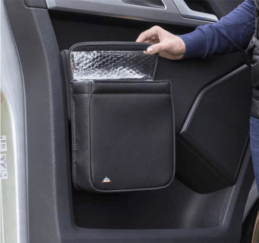 Multibox für die Türen im VW T5 Fahrerhaus, ideal als Isoliertasche und/oder Abfallbehälter im Design "Leder Palladium" - Wiest online Shop