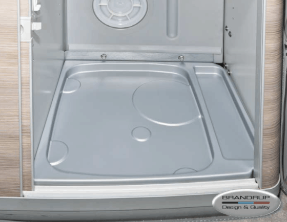 Brandrup toilet tub for Porta Potti 335 Qube in VW T6.1 / T6 / T5 California with detergent closet