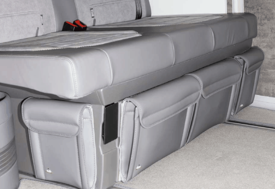 Brandrup UTILITY bag for the bed box in the VW T6.1 / T6 / T5 California, front left - Wiest online shop for Brandrup products