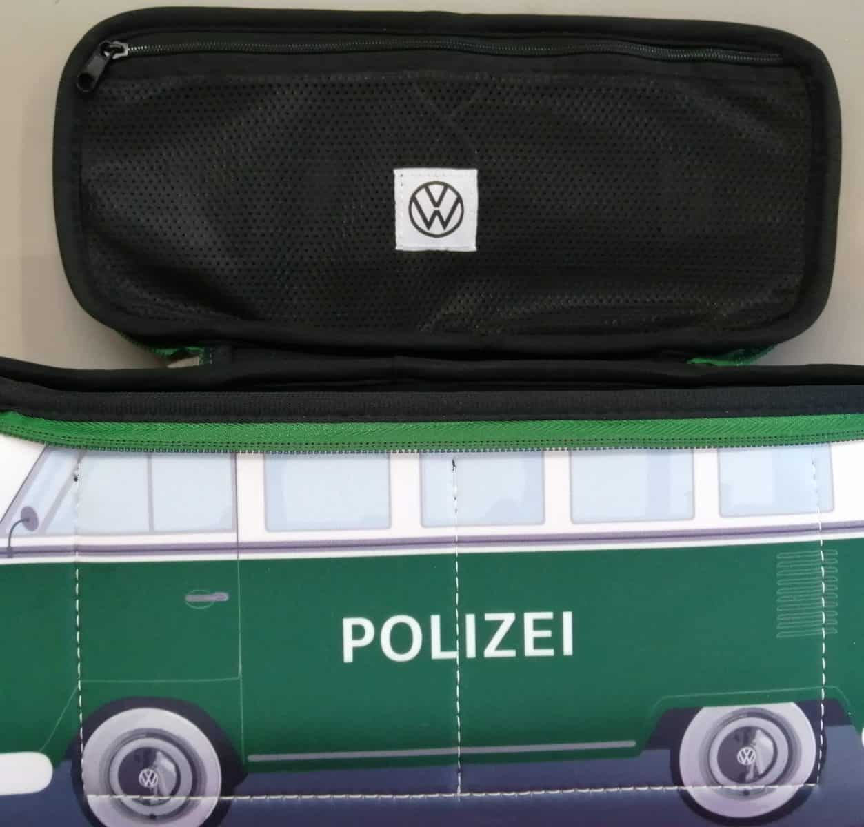 VW Kulturtasche Grün T1 Polizeiwagen 1H1087317 