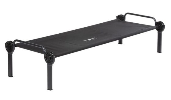 Sol-O-Cot single bed by Disc-O-Bed Camping bed in black for one person - field bed to set up for easy transport