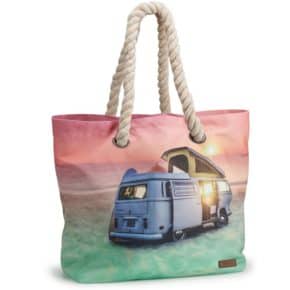 VW beach bag 1H2087317 with VW T1 motif from the VW Service Offensive collection