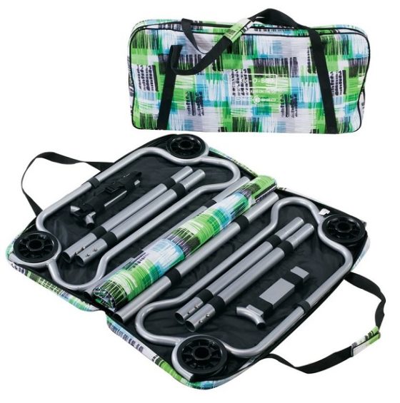 Kid-O-Bunk Tragetasche - Camping Kinder Etagenbett mit Seitentaschen in block pattern