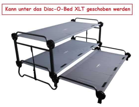 Disc-O-Bed Trundle Unterstellbett für Disc-O-Bed XL XLT 2XL in anthrazit