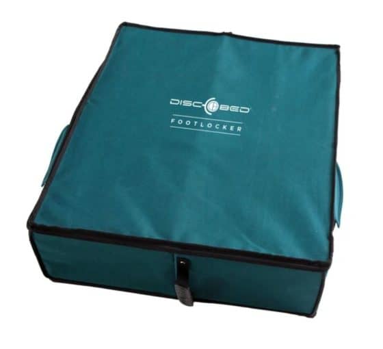 Disc-O-Bed Footlocker for storing clothes under the camp bed, color green