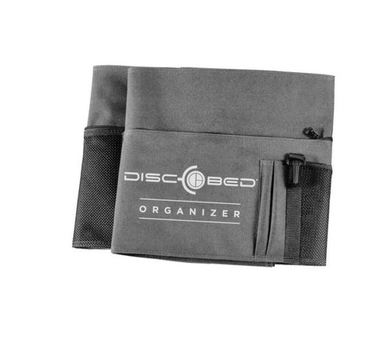 Seitentasche für das Sol-O-Cot in grau mit Klettbefestigung