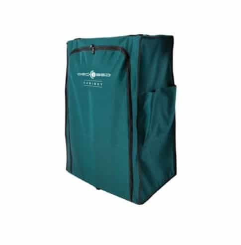 Disc-O-Bed Cabinet green - additional storage space on the camp bed - high comfort, easy handling, space-saving transportable