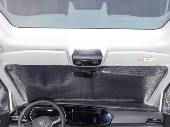 Isolite insulation for the windshield of the VW Caddy and Caddy California