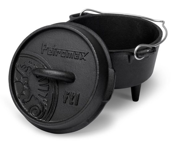 Petromax Fire pot FT1 - Dutch oven - cast iron with lid - ideal for fireplaces on camping holidays | Wiest online shop for campers