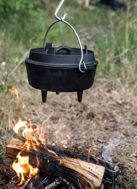 Petromax fire pot FT3 hanging - Dutch oven - cast iron with lid - ideal for fireplaces on camping holidays | Wiest online shop for campers