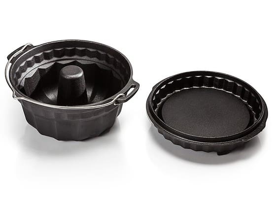 Petromax ring cake form gf1 with cake base lid - complete cast-iron form for the campsite | The Wiest Shop offers a wide range for campers