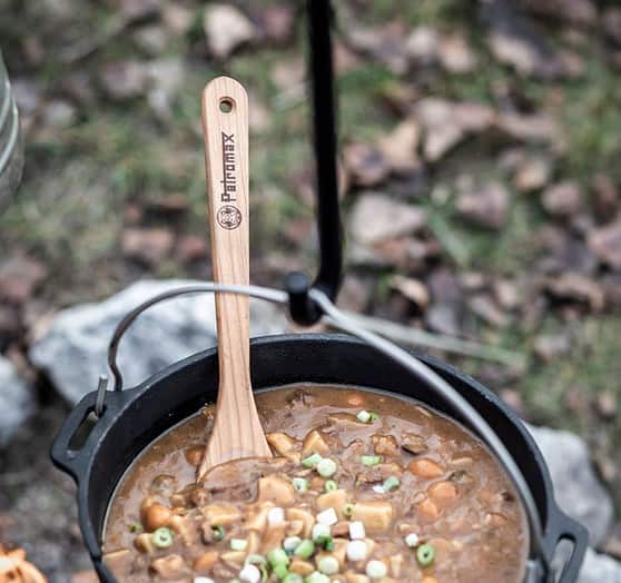 Petromax wooden spoon with a chic branding - Made from local cherry wood - Wiest online shop for campers and van equipment