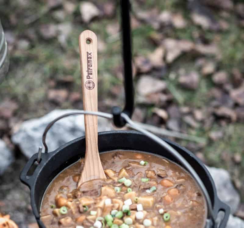Petromax wooden spoon with a chic branding - Made from local cherry wood - Wiest online shop for campers and van equipment