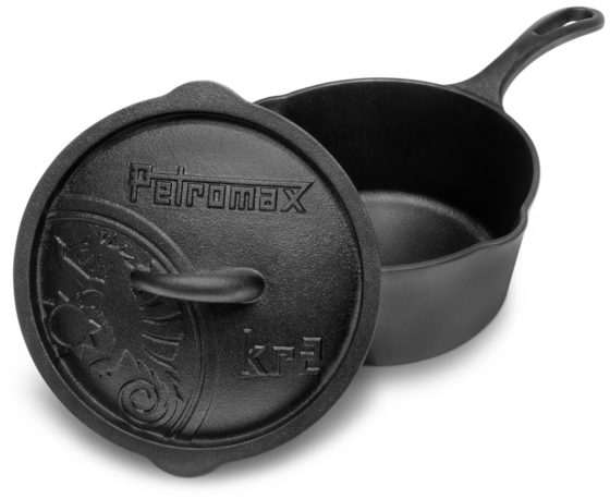 Petromax casserole KR2 Cast-iron pot with aroma profile in the lid - ideal for fireplaces on camping holidays | Wiest online shop for campers