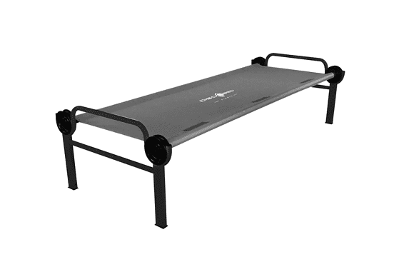 Disc-O-Bed Single L with Leg Extensions grey