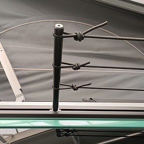 BBM-1808 Clothesline for pulling into the VW T5 T6 T6.1 series aluminum rail - Line system for the VW piping rail for easy drying of clothes on the go