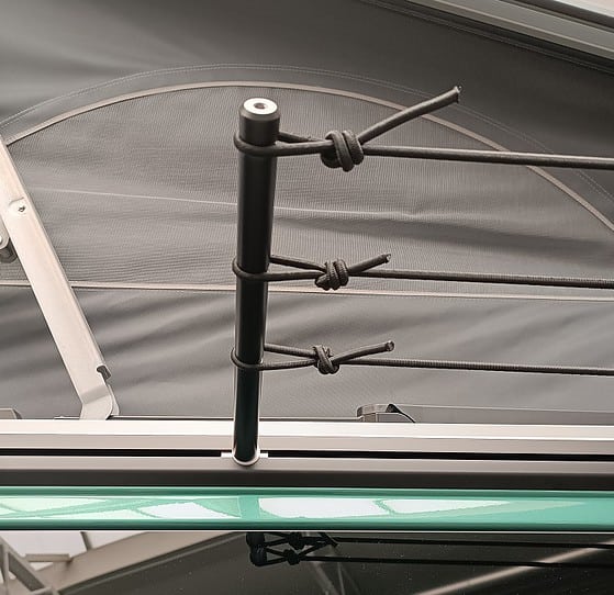 BBM-1808 Clothesline for pulling into the VW T5 T6 T6.1 series aluminum rail - Line system for the VW piping rail for easy drying of clothes on the go